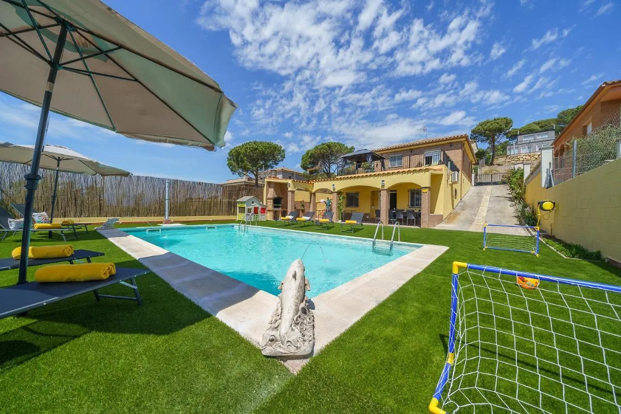 Villa Denis Lux, Gran Zona Exterior Con Piscina Λορέτ Ντε Μαρ